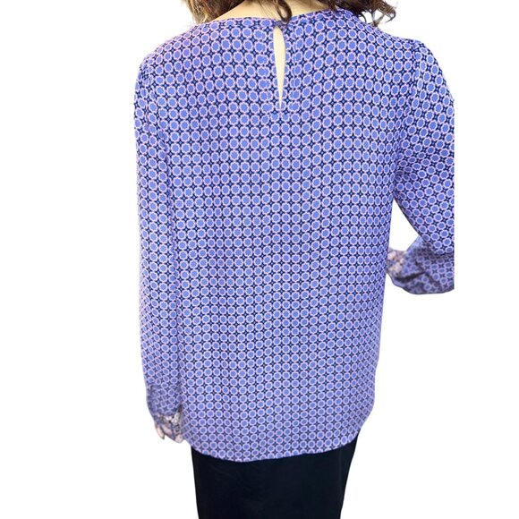 LOFT Geo Floral Shirttail Blouse Size Small - Picture 5 of 8